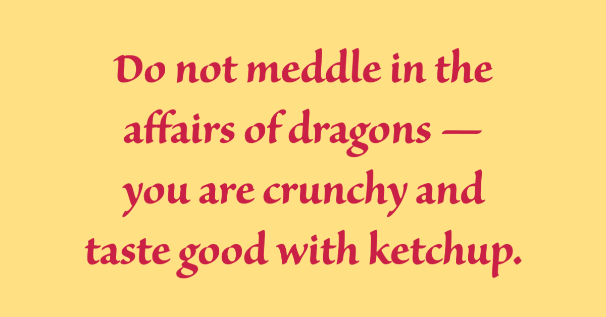 Do Not Meddle…