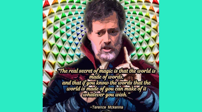 The real secret of magic is that the world is made of words, and that if you know the words that the world is made of you can make of it whatever you wish. — Terence McKenna