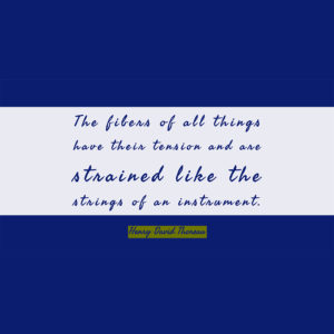 The fibers of all things have their tension and are strained like the strings of an instrument. — Henry David Thoreau